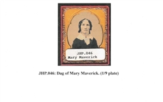 Mary Ann Maverick, Texas Pioneer Daguerreotype