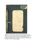 John Coffee Hays' California Deed Record Book