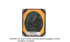 Molly and Eliza Brown Cased Daguerreotype Photo