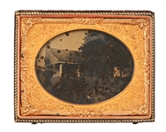 Capt. Brown's House Gold Rush Ambrotype c.1859