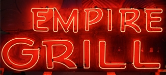 Empire Grill Neon Indian Advertising Sign