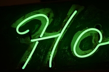 Holiday Motel Neon Advertising Sign