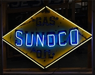 Sunoco Gas & Oil Neon Advertising Sign