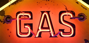 Sunoco Gas & Oil Neon Advertising Sign