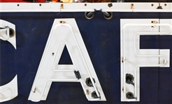 Cafe Neon Arrow Advertising Sign c.1950's