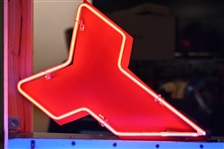 Cafe Neon Arrow Advertising Sign c.1950's
