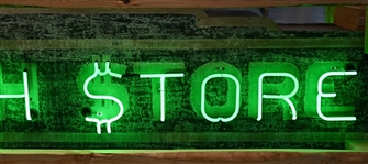 Cash Store Double-Sided Neon Sign