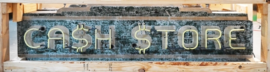 Cash Store Double-Sided Neon Sign
