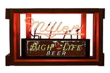 Miller Lite Neon Advertising Sign