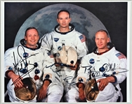 NASA Apollo 11 Moon-Landing Crew Signed Photo