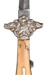 G. Crookes Sheffield Ivory Handle Folding Dagger
