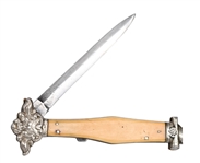 G. Crookes Sheffield Ivory Handle Folding Dagger