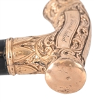 Confederate General Wm. Dickey Presentation Cane