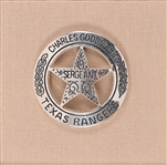 Charles Goodnight Portrait & Texas Ranger Badge