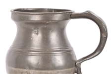 Collection of (6) Antique British Pewter Tankards