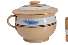 Antique English Yellow Mochaware Collection