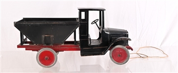 Large Buddy L Pressed Steel Pull Toy Truck