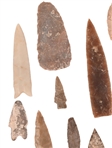 Collection Of Arrowheads (22)