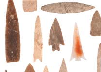 Collection Of Arrowheads (22)