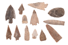 Collection Of Arrowheads (13)