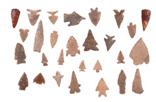 Collection Of Arrowheads (28)