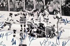 1980 USA Hockey Team Signed Photo