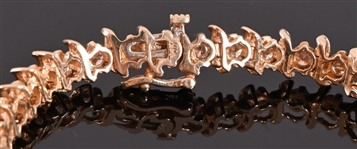 14K Yellow Gold Diamond Bracelet