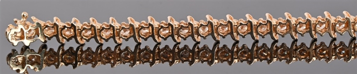 14K Yellow Gold Diamond Bracelet
