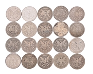 (20) Silver Dollars 1878-1901