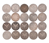 (20) Morgan Silver Dollars 1879-1900
