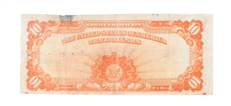1922 Gold $10 Certificate