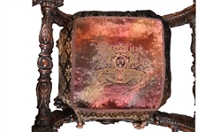 Antique Carved Lion's Head Dignitary/Royal Chair