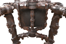 Antique Carved Lion's Head Dignitary/Royal Chair