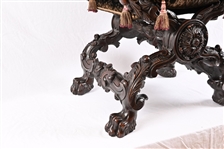 Antique Carved Lion's Head Dignitary/Royal Chair