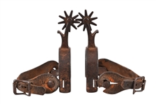 Kelly & Crockett Marked Heart Button Spurs