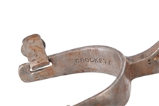 Crockett Marked Silver Mounted Spurs