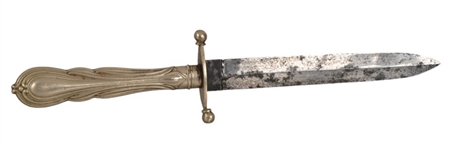 Scarce Manson Sheffield Etched Fighting Knife