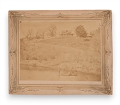 John Coffee Hays' Fernwood House Albumen Photo