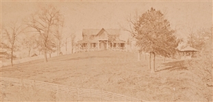 John Coffee Hays' Fernwood House Albumen Photo