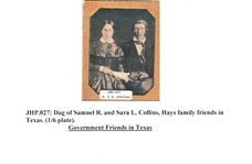 Samuel R. and Sara L. Collins, Daguerreotype Texas