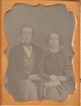 John Nugent & Wife, Cased Daguerreotype California