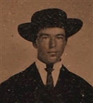 A.J. Coffee, Cased Tin Type c.1860 California