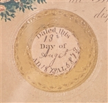 1873 Master Mason Certificate Framed