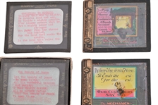 Antique Glass Lantern Slide Collection