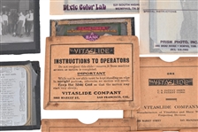 Antique Glass Lantern Slide Collection