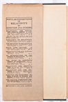 Einstein's Theory of Relativity First Edition