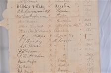 Menger Hotel San Antonio Texas 1900 Register Page