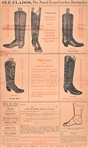 Ole Flados Texas Boot Maker Ad