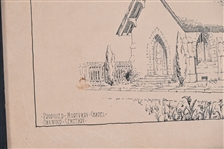 Austin Texas Oakwood Cemetery Drawing