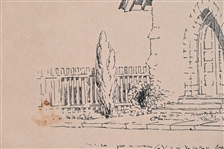Austin Texas Oakwood Cemetery Drawing